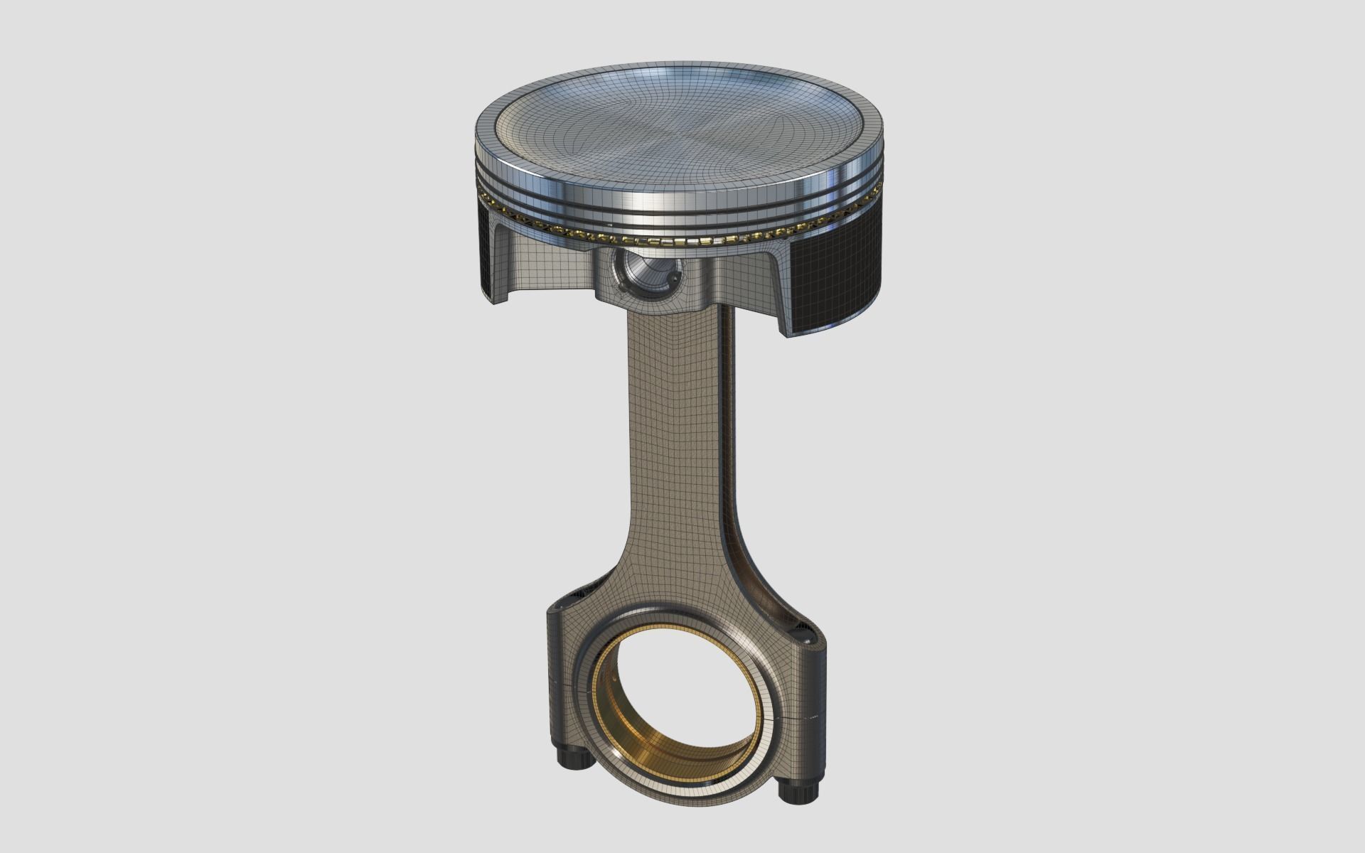 Piston and Connecting Rod 3D model_9