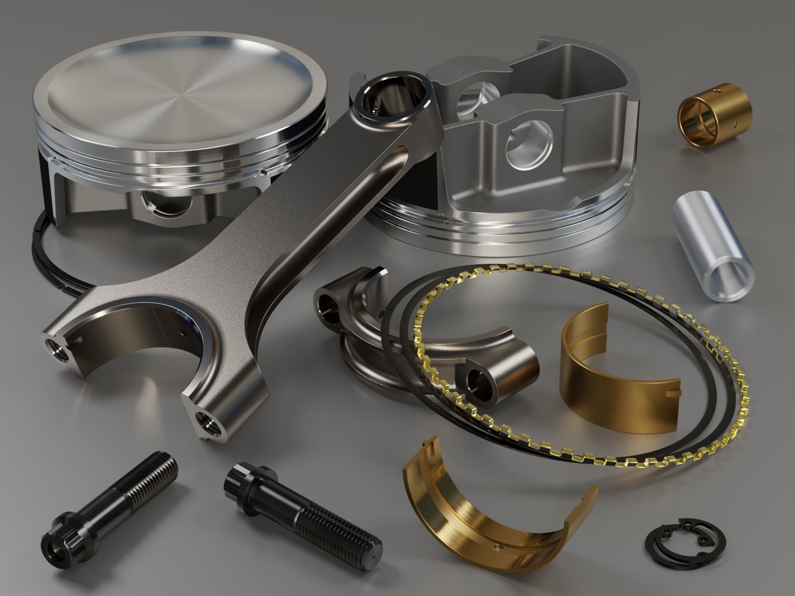 Piston and Connecting Rod 3D model_39