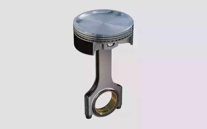 Piston and Connecting Rod 3D model
