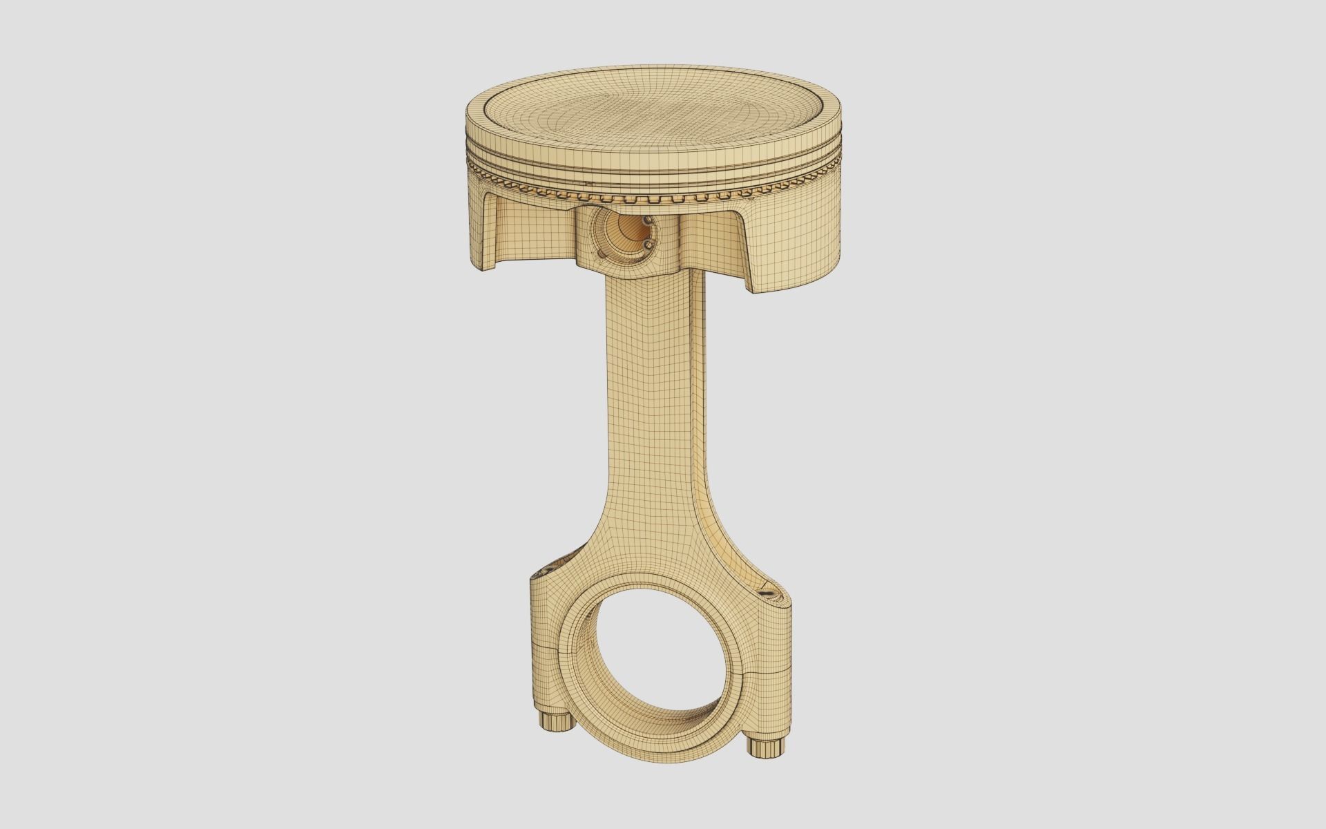 Piston and Connecting Rod 3D model_4