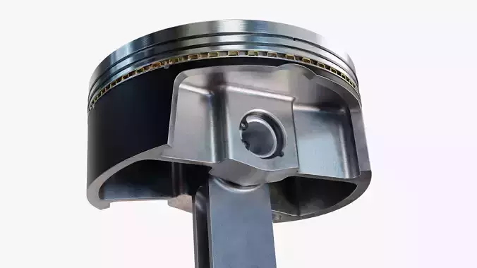 Piston and Connecting Rod 3D model 3