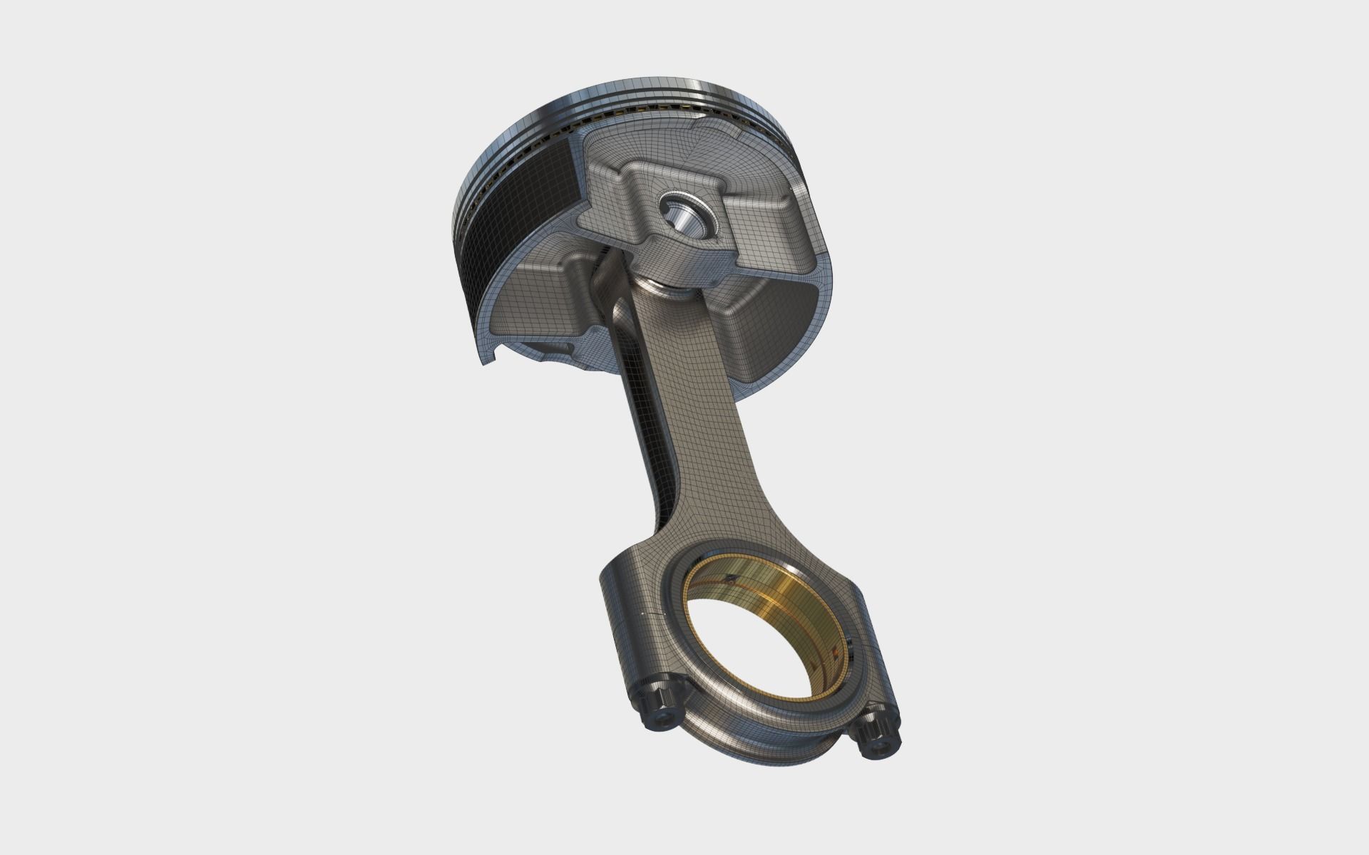 Piston and Connecting Rod 3D model_13