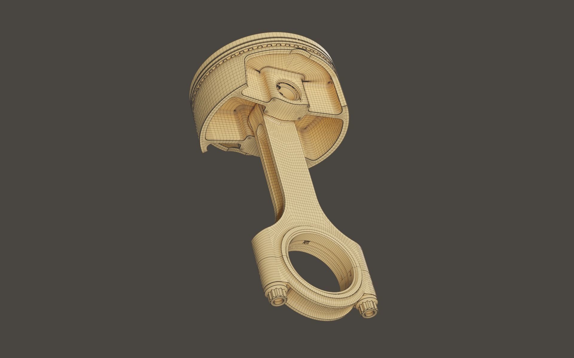 Piston and Connecting Rod 3D model_14