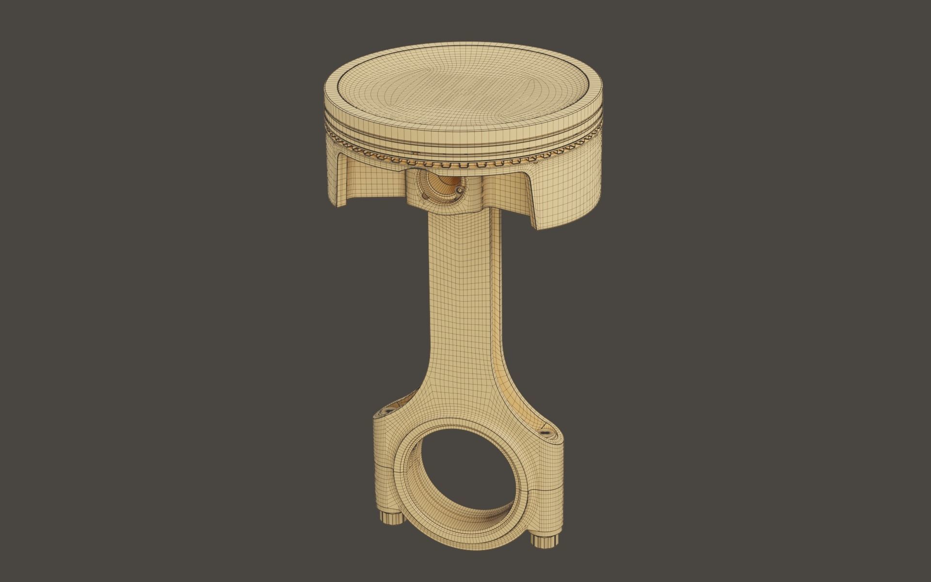 Piston and Connecting Rod 3D model_10