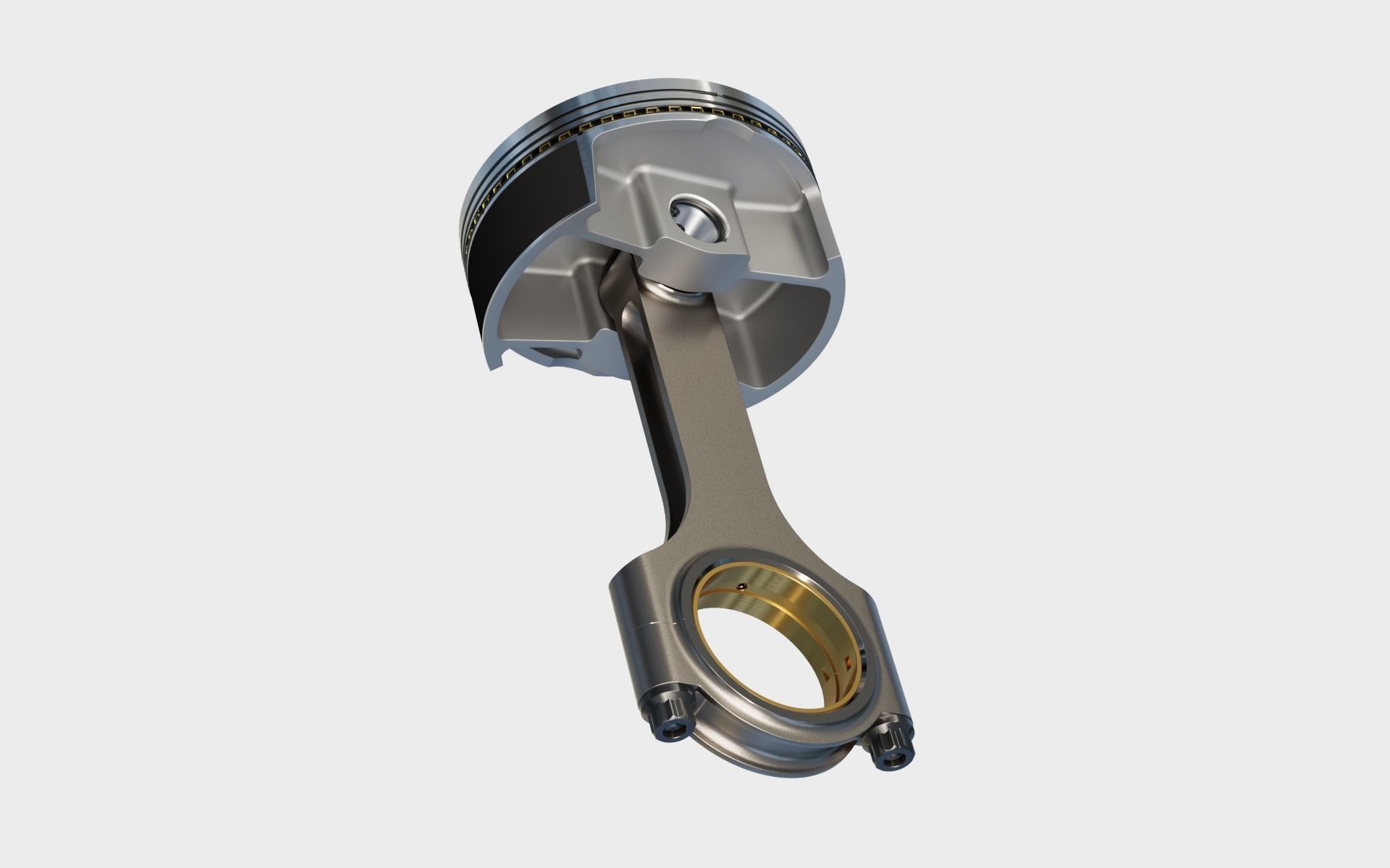 Piston and Connecting Rod 3D model_12
