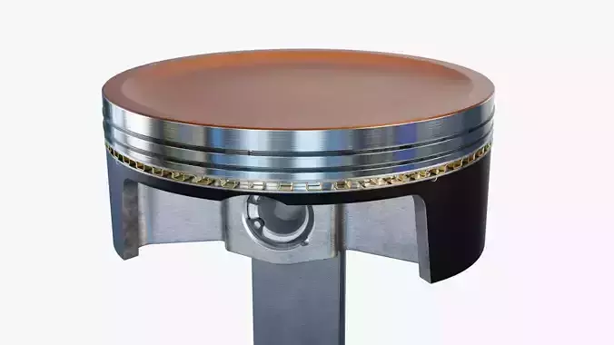 Piston and Connecting Rod 3D model 4
