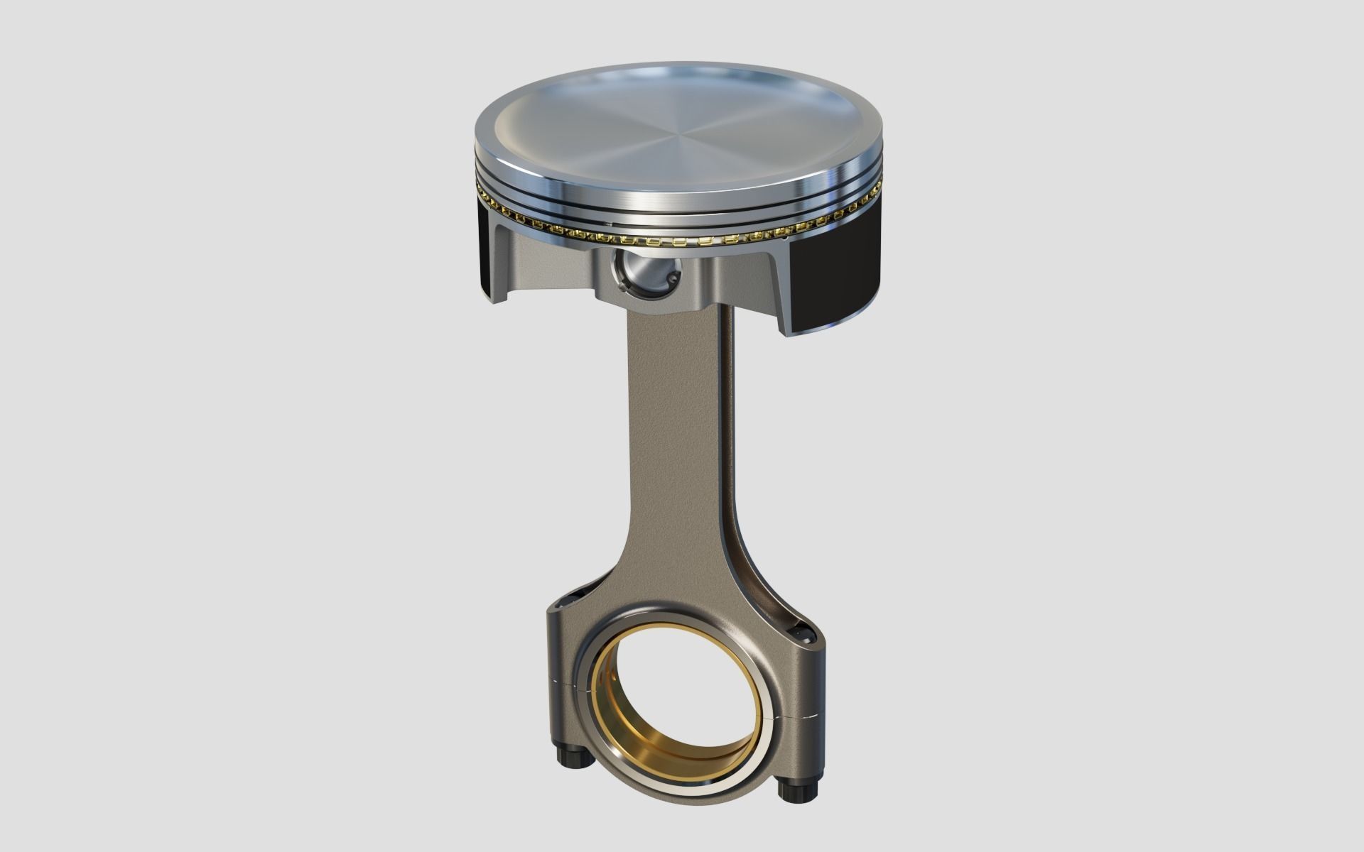 Piston and Connecting Rod 3D model_8