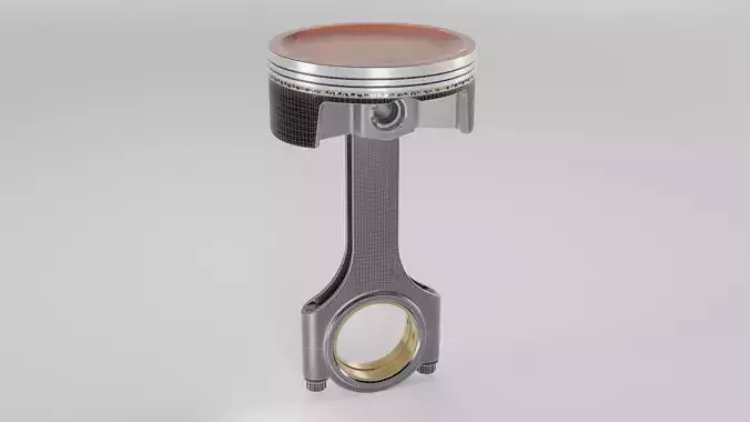 Piston and Connecting Rod 3D model 2