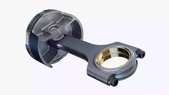 Piston and Connecting Rod 3D model 6