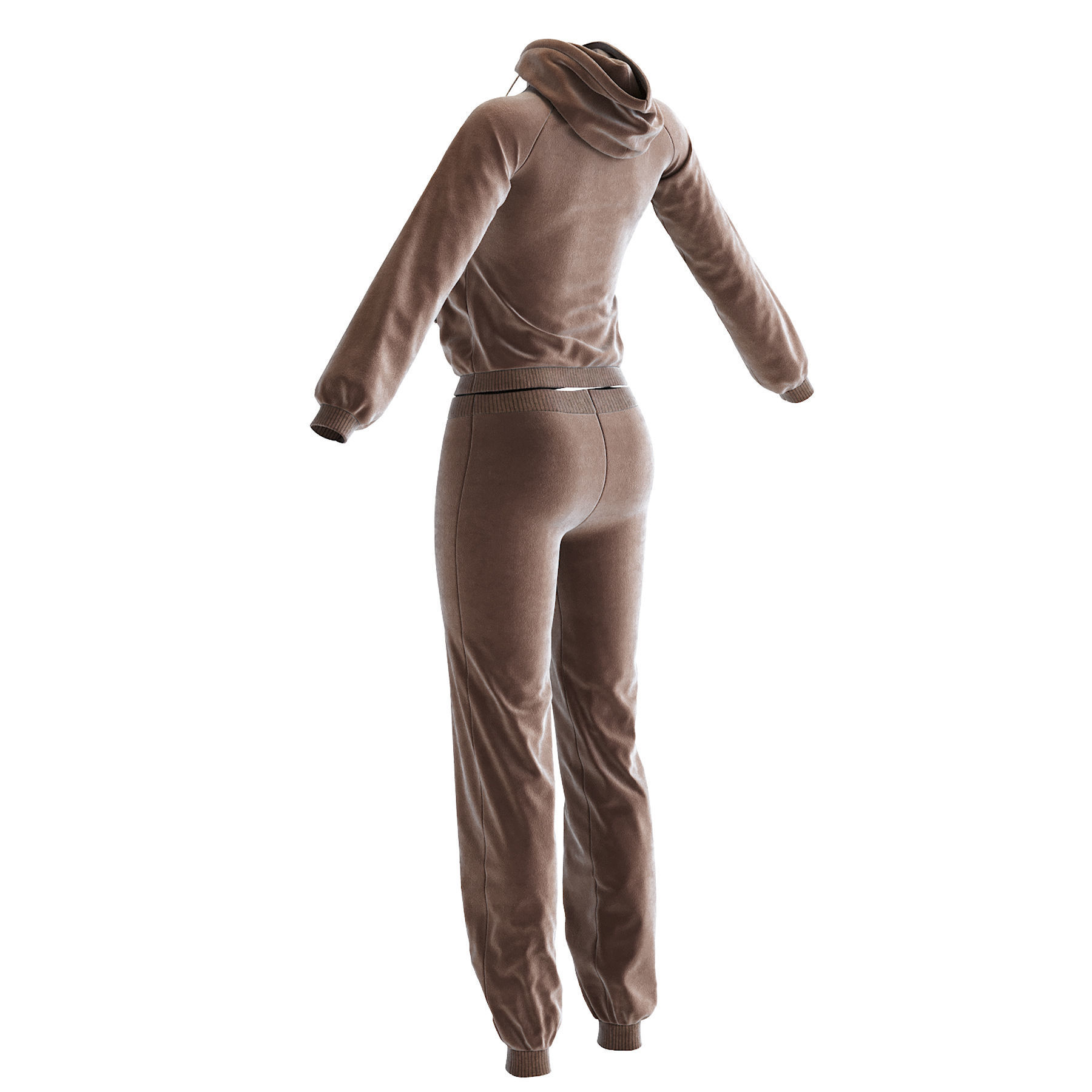 Womens Tracksuit 3D model_12