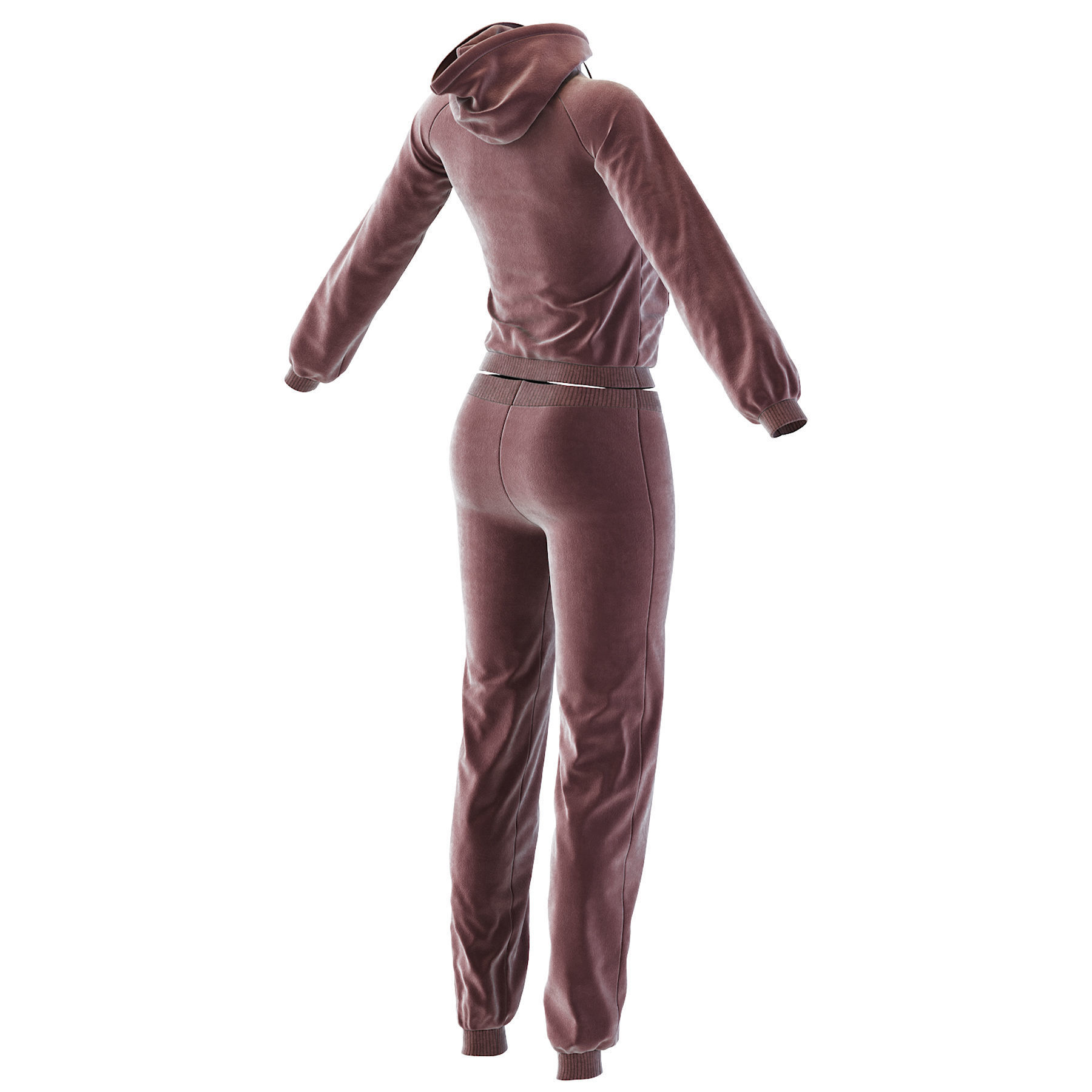 Womens Tracksuit 3D model_28