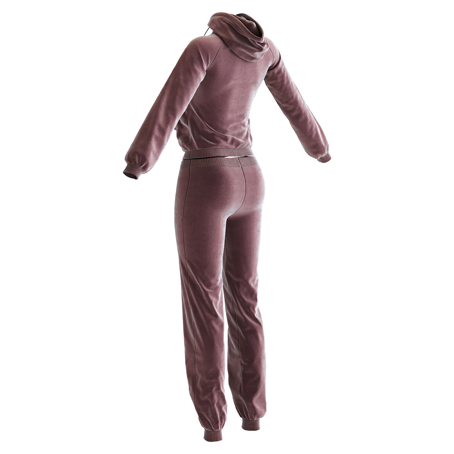 Womens Tracksuit 3D model_30