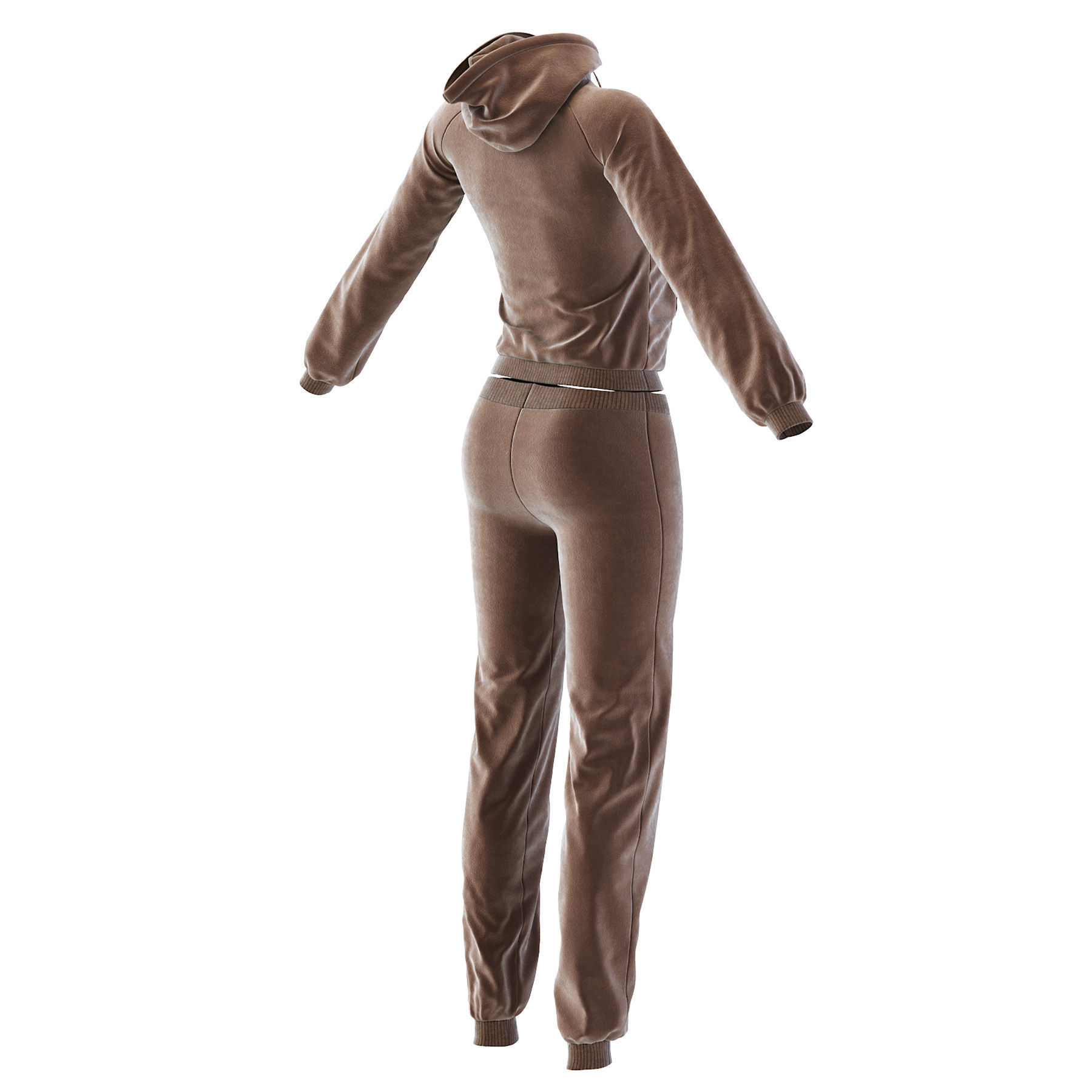 Womens Tracksuit 3D model_10