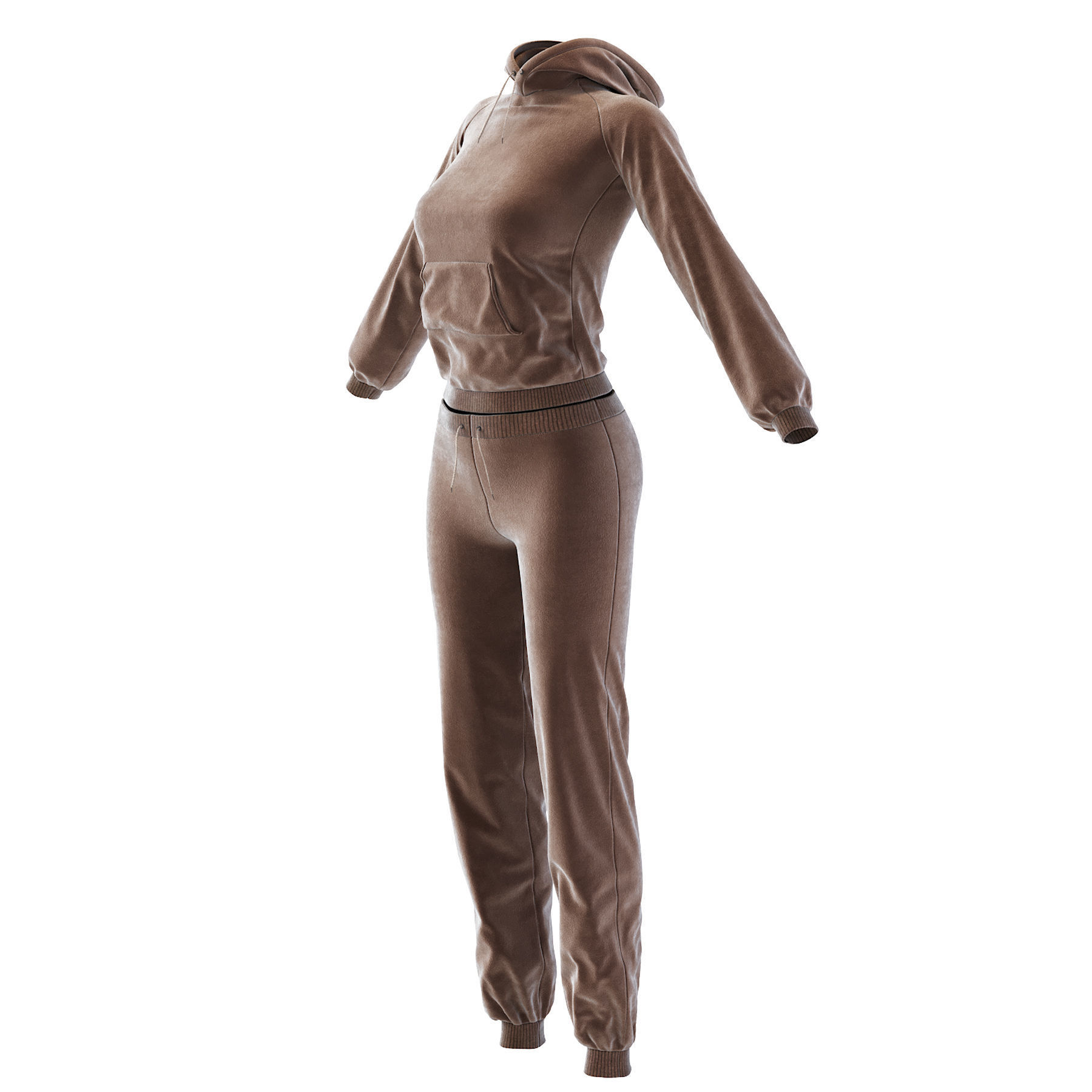 Womens Tracksuit 3D model_13