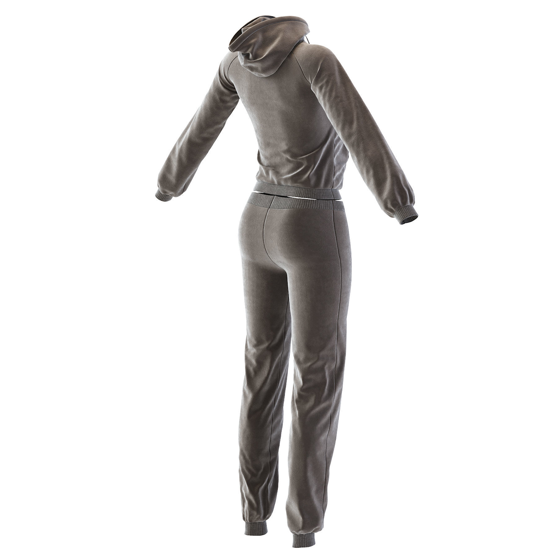 Womens Tracksuit 3D model_19