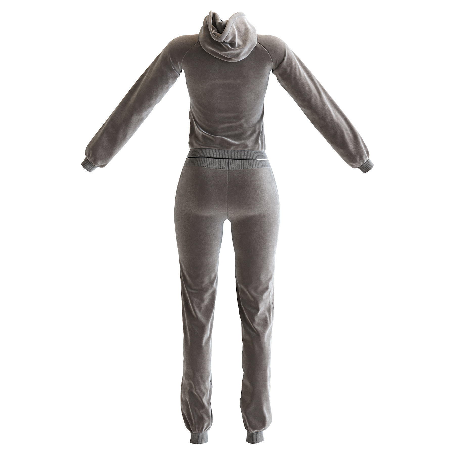 Womens Tracksuit 3D model_20