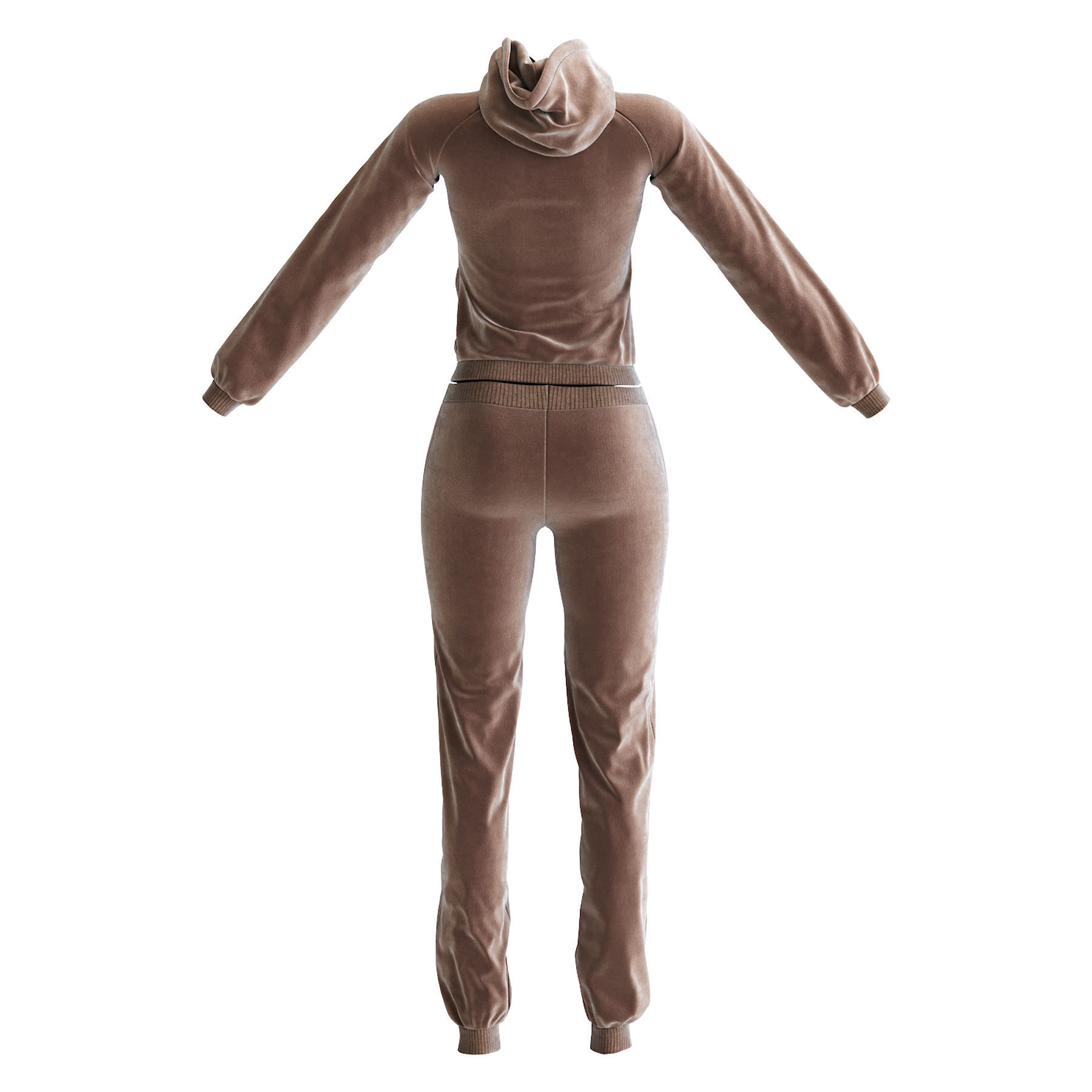 Womens Tracksuit 3D model_11