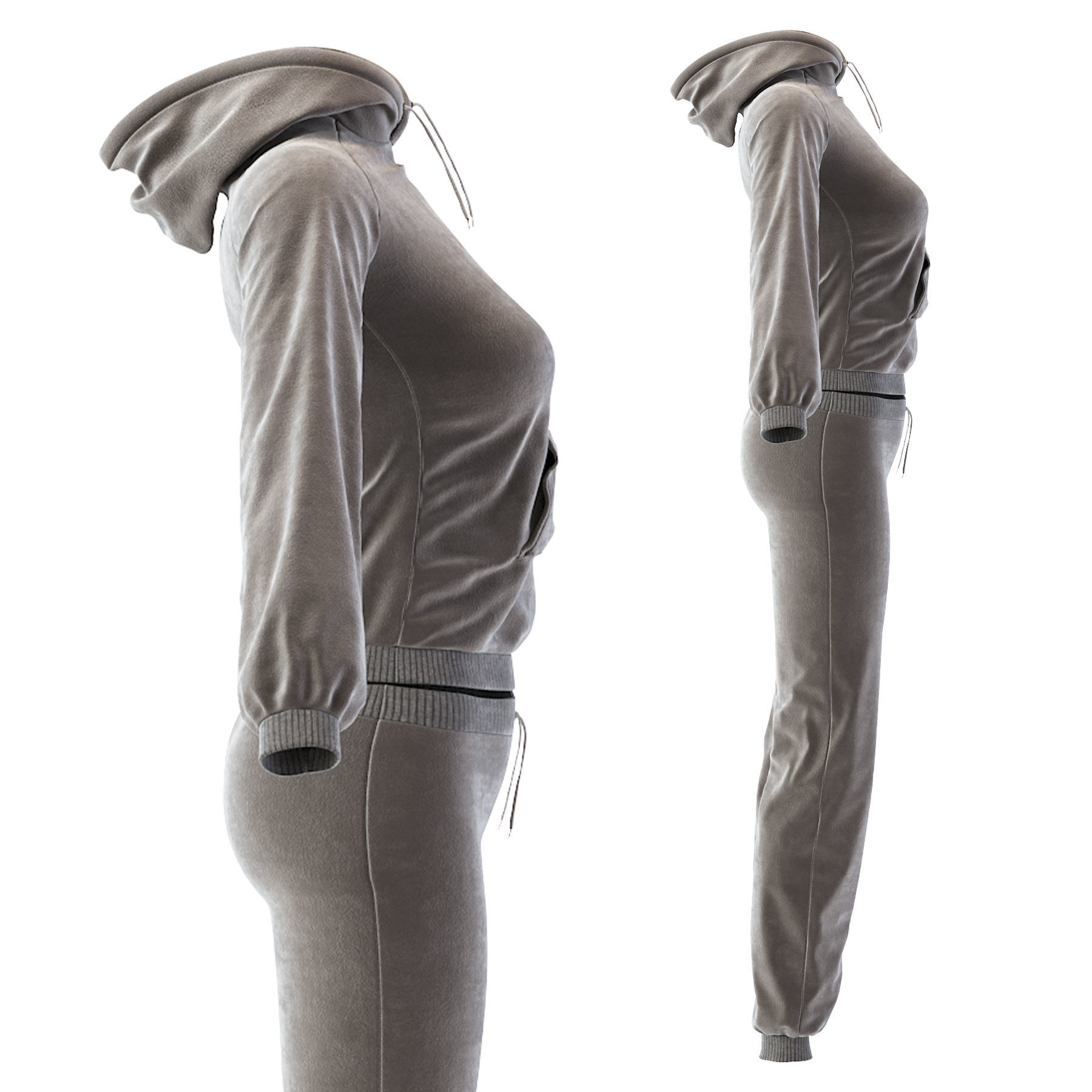 Womens Tracksuit 3D model_18