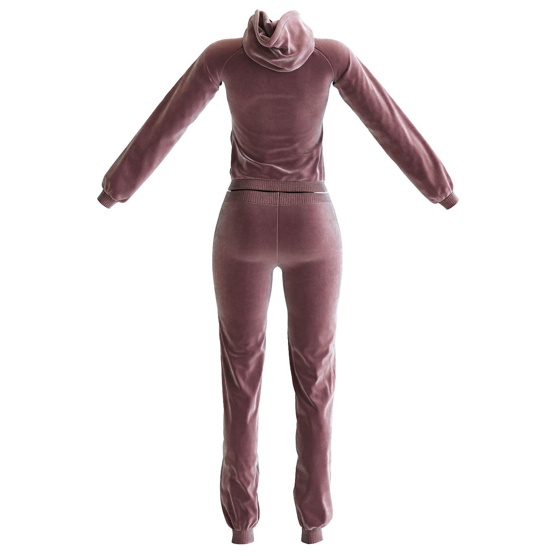 Womens Tracksuit 3D model_29