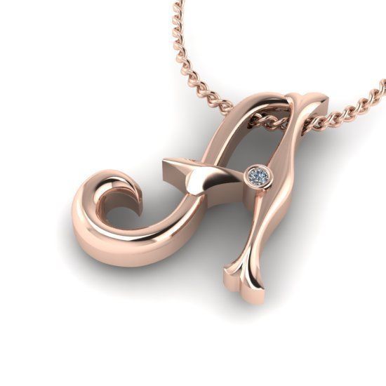 Alphabet Latin A 3D print model_23