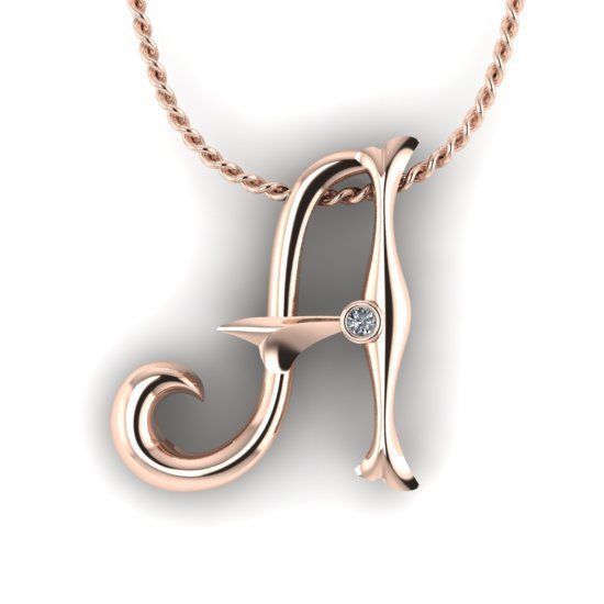 Alphabet Latin A 3D print model_14