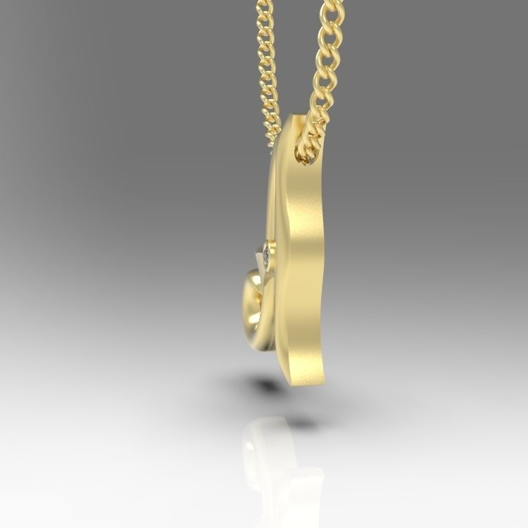 Alphabet Latin A 3D print model_7