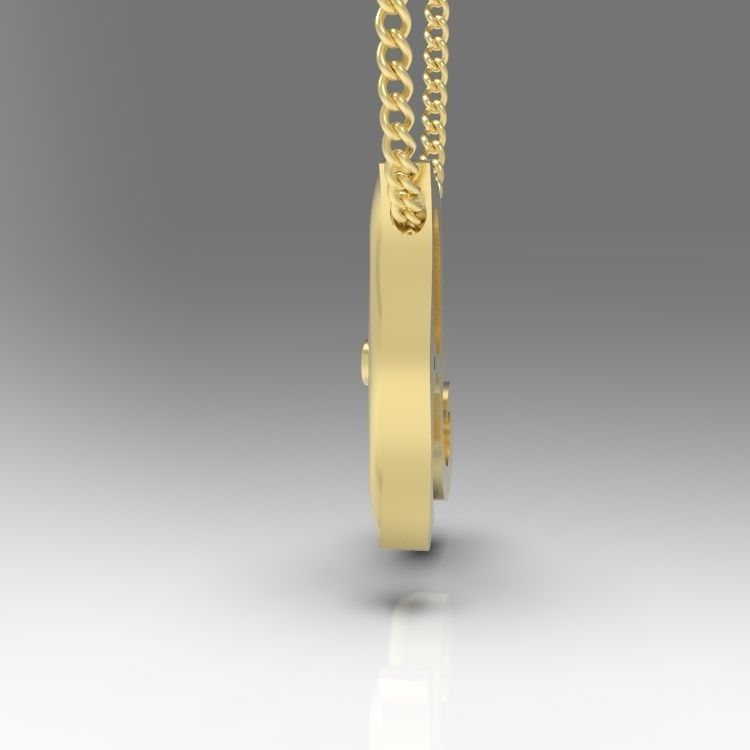 Alphabet Latin A 3D print model_8