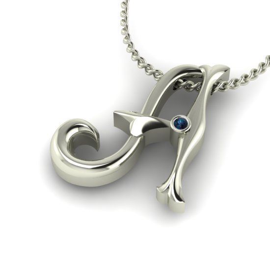 Alphabet Latin A 3D print model_25