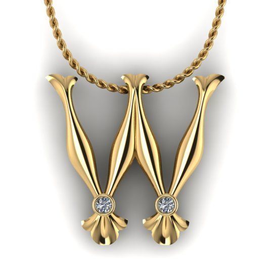 Alphabet Latin W 3D print model_20