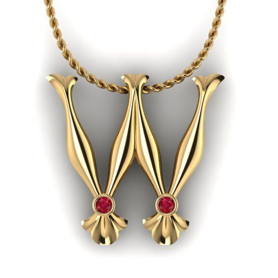 Alphabet Latin W 3D print model_21