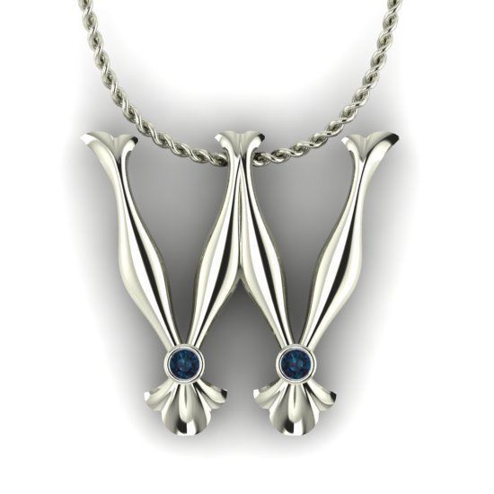 Alphabet Latin W 3D print model_16