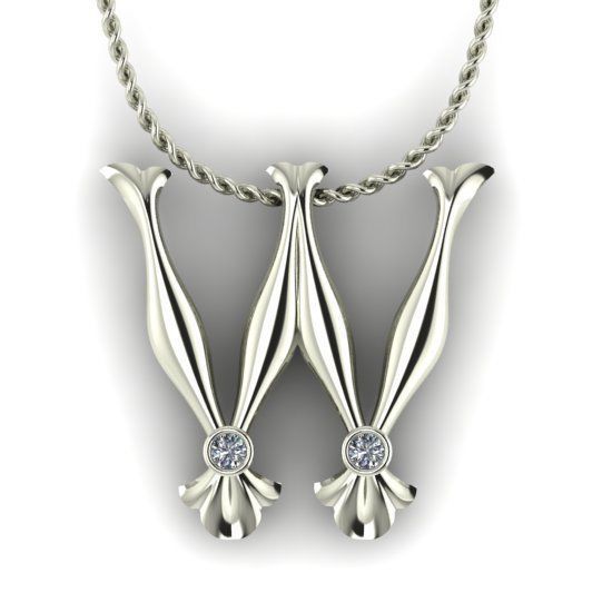 Alphabet Latin W 3D print model_17