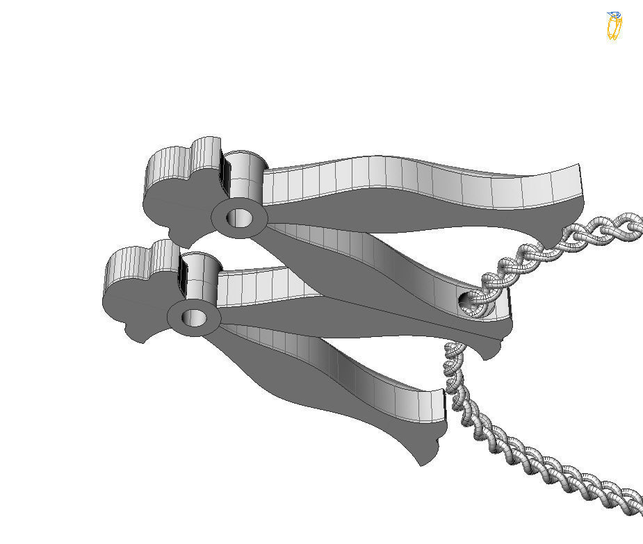 Alphabet Latin W 3D print model_3