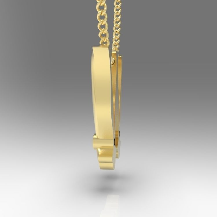 Alphabet Latin W 3D print model_8