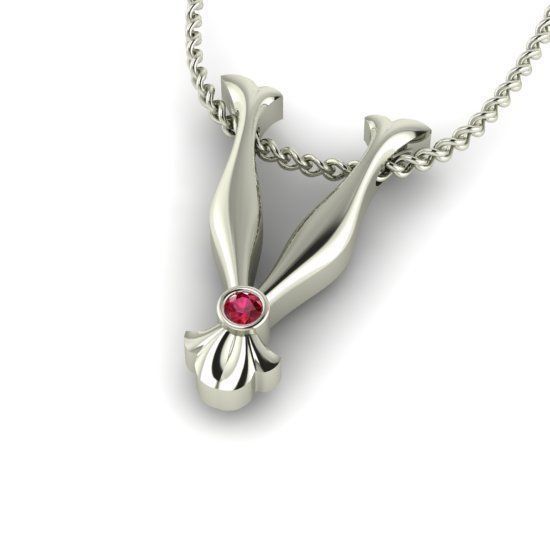 Alphabet Latin V 3D print model_27