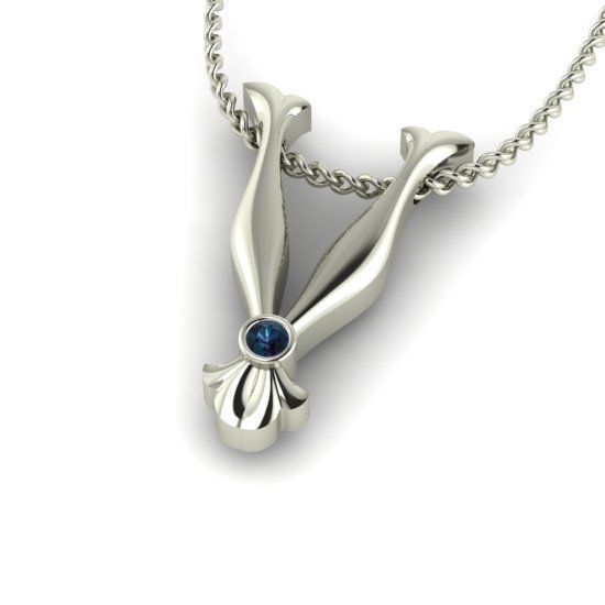 Alphabet Latin V 3D print model_25