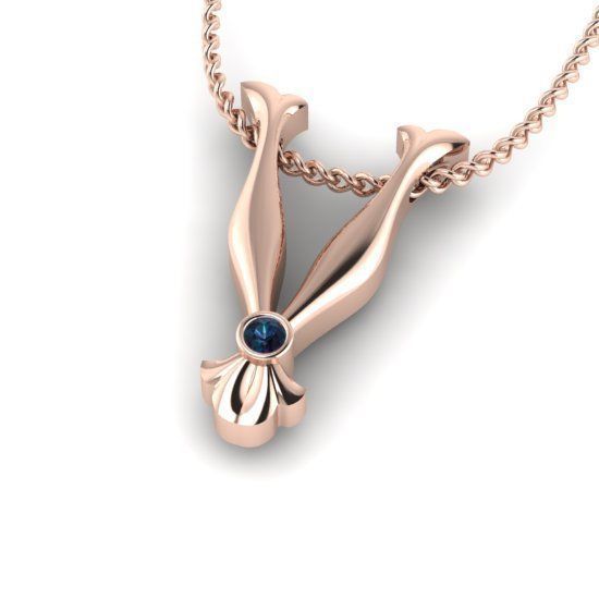 Alphabet Latin V 3D print model_22