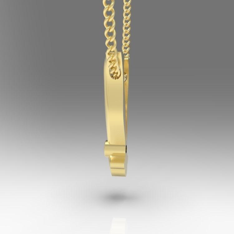 Alphabet Latin V 3D print model_8