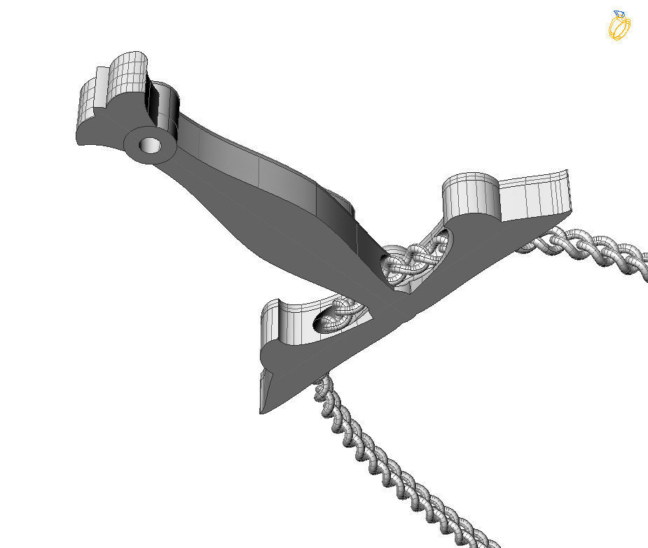 Alphabet Latin T 3D print model_3