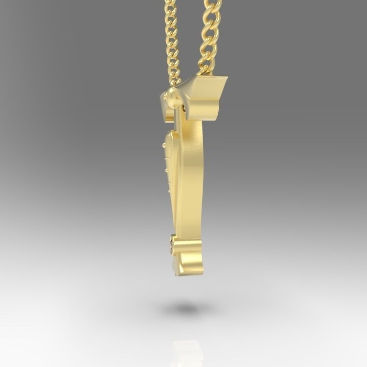 Alphabet Latin T 3D print model_7