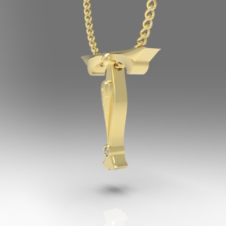 Alphabet Latin T 3D print model_6