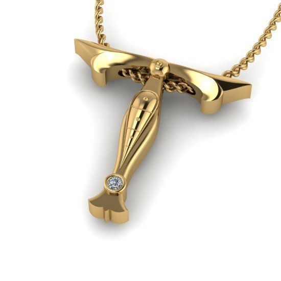 Alphabet Latin T 3D print model_29