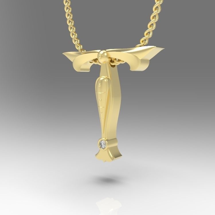 Alphabet Latin T 3D print model_5