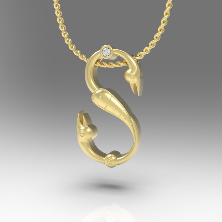 Alphabet Latin S 3D print model_4