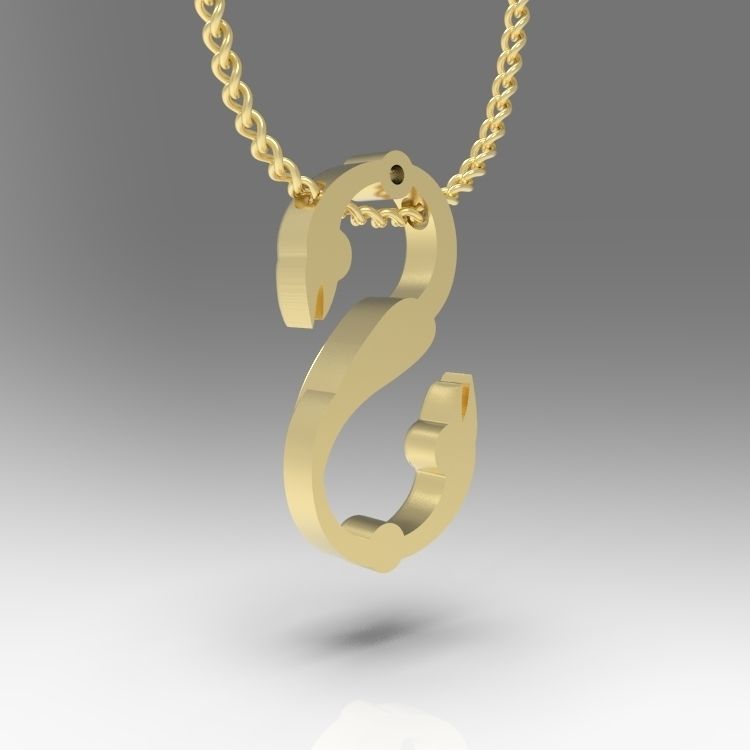 Alphabet Latin S 3D print model_10