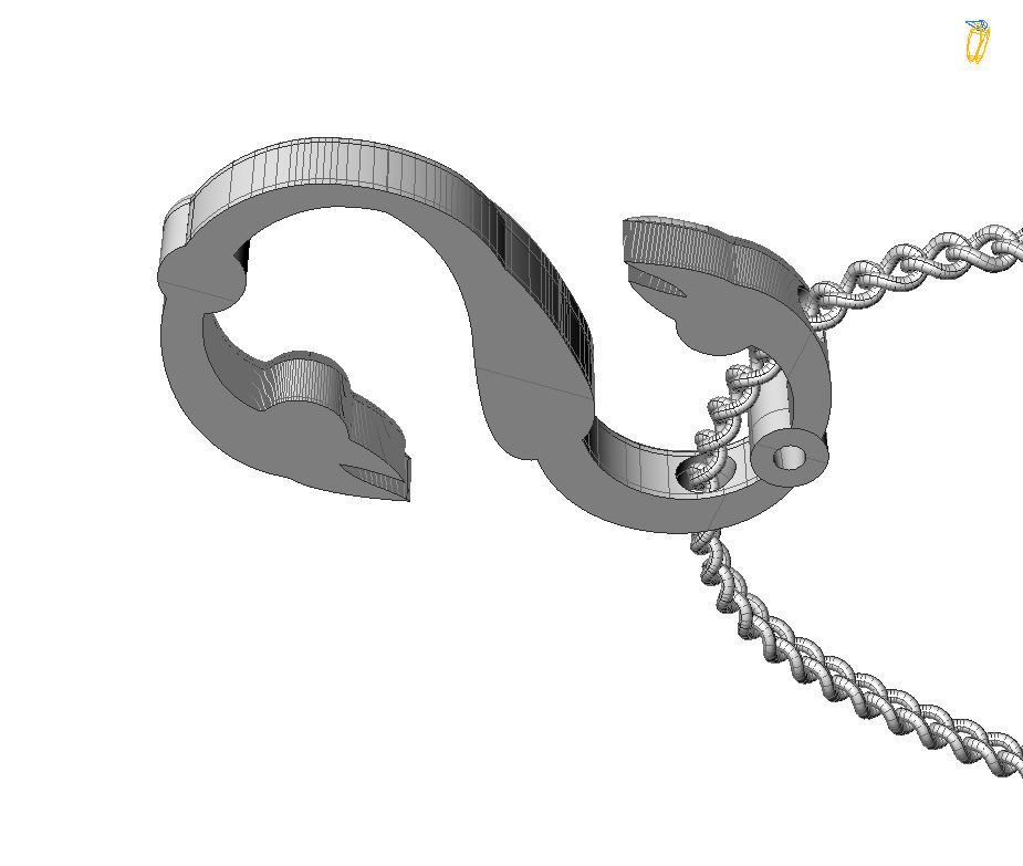 Alphabet Latin S 3D print model_3