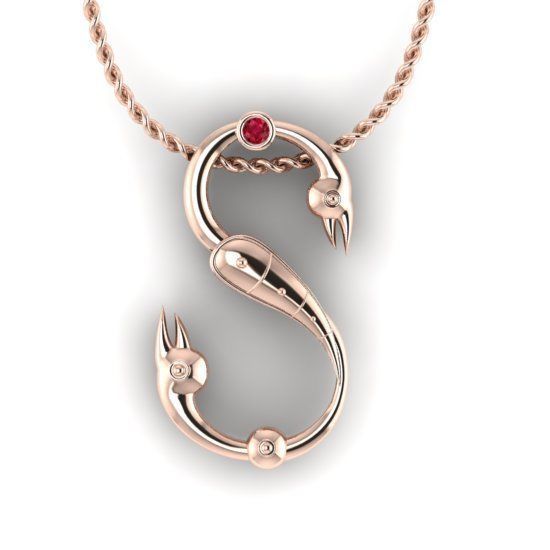 Alphabet Latin S 3D print model_15