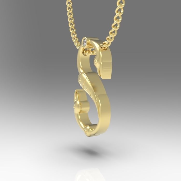 Alphabet Latin S 3D print model_6