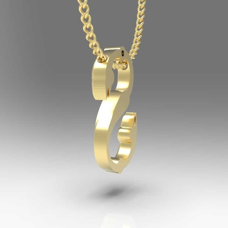 Alphabet Latin S 3D print model_9