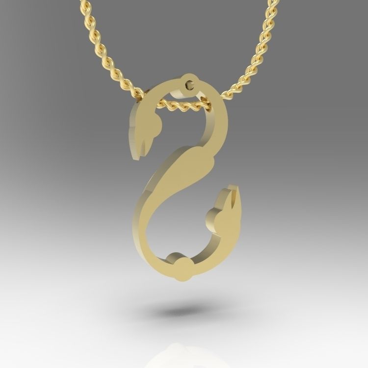 Alphabet Latin S 3D print model_11